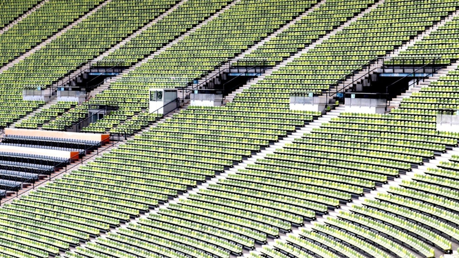 Empty green seats stadium. File photograph.