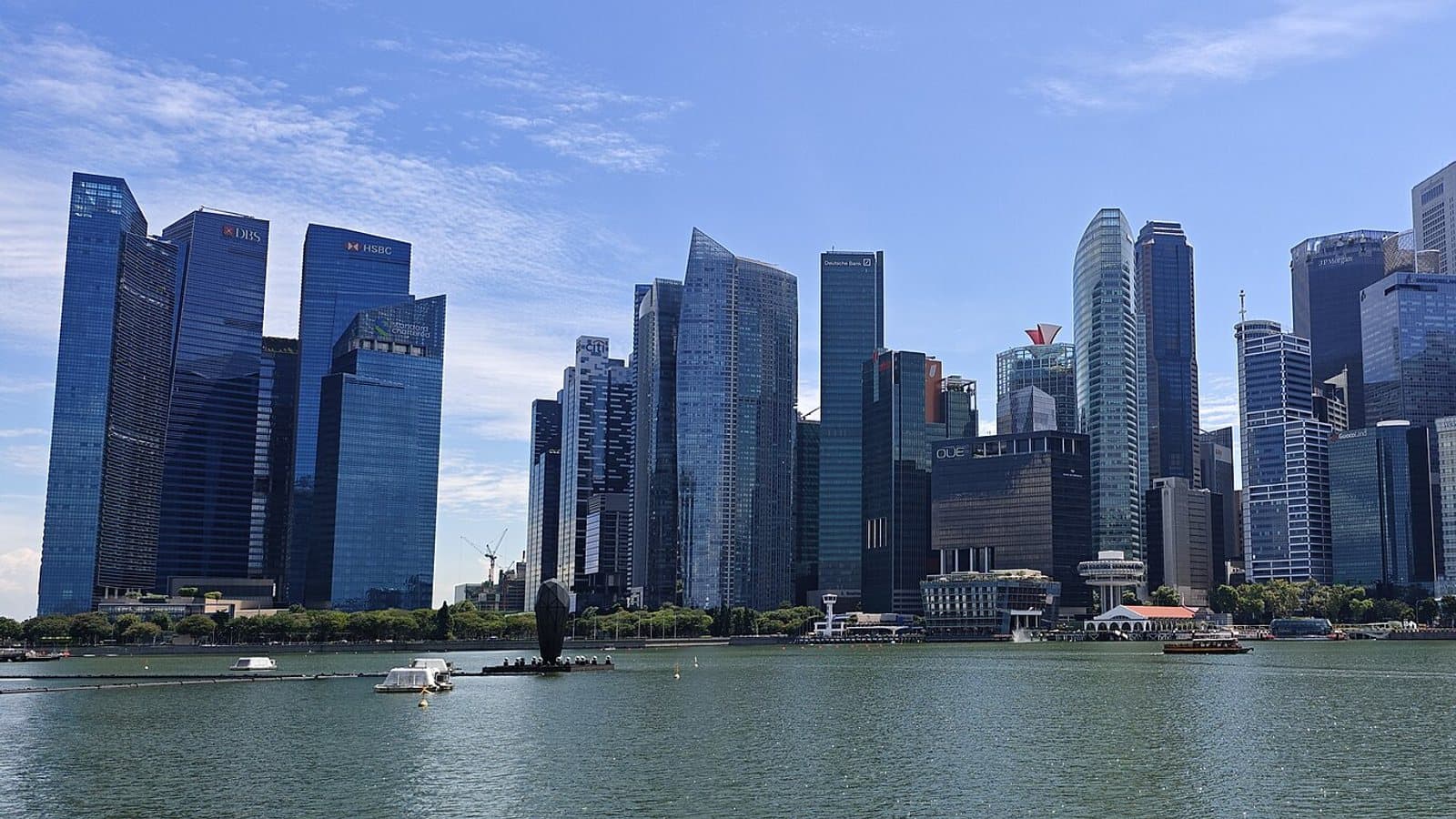 Skyline of Singapore Central Business District. File photograph.