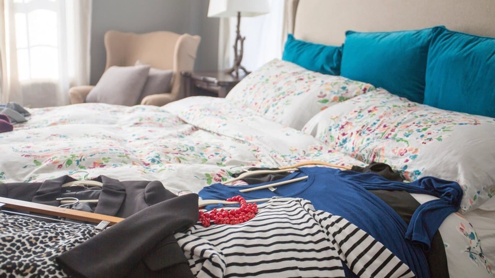 Free clothes bed image. File photograph.