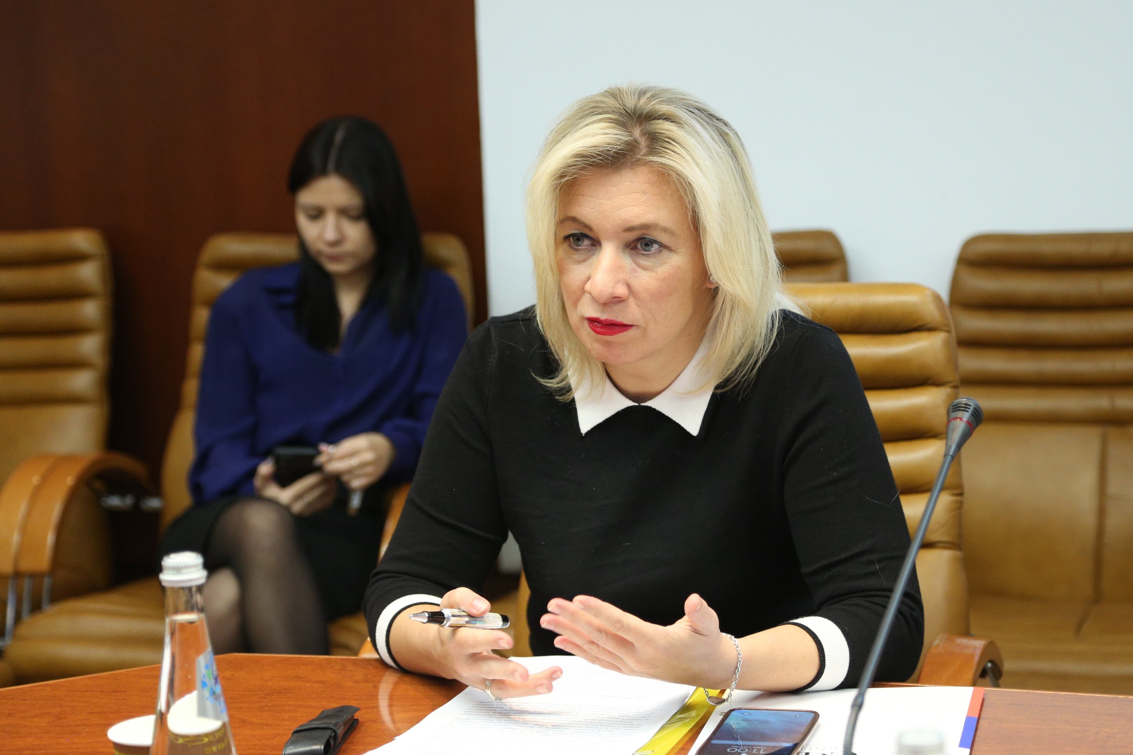 Maria Zakharova, spokeswoman for the Russian foreign ministry